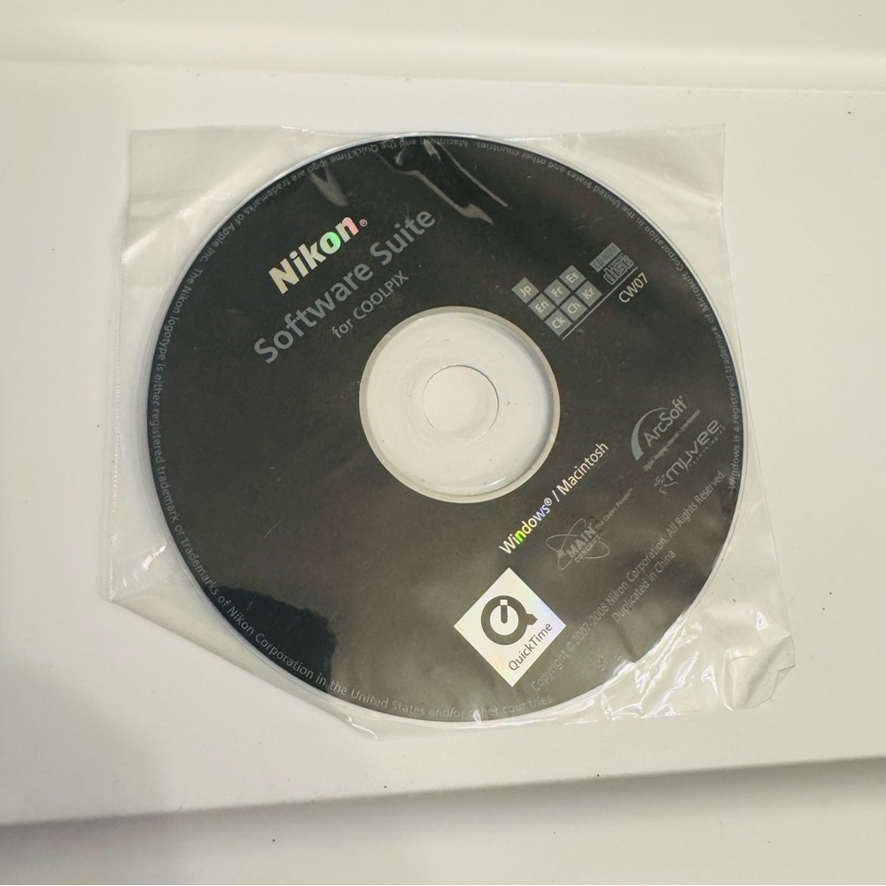 Nikon Coolpix Camera‎ Set Up Software Suite CD CW 07 Windows Mac Set